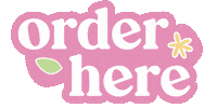 Order Here Sticker by Poco Posy