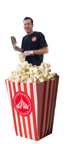 popcorn bucket Sticker by Kenny Corn