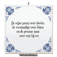 Wijsheid Spreuk Sticker by Tegelspreuken.nl