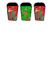 Flat White Christmas Sticker by GregorysGr
