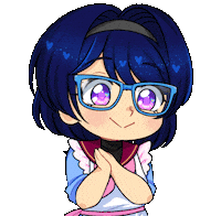 Pyonkotchi kawaii chibi nodding magical girl Sticker