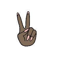 10ft excited peace box cloud Sticker
