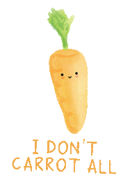 Meh Orange Sticker by Kawanimals