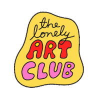 Thelonelyartclub Sticker by Natalie Byrne