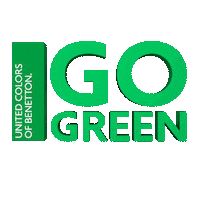 Go Green United Colors Of Benetton Sticker by Benetton