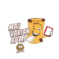 Krenies snack brownies cemilan varian Sticker