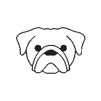 FurryGoodiez dog furrygoodies furrygoodiez fg doghead Sticker