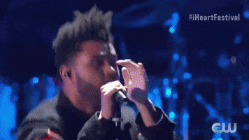 the weeknd singing GIF by iHeartRadio