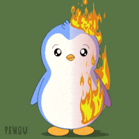 Nervous On Fire GIF by Pudgy Memez
