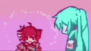 kefsyl_ happy cheer cheering miku GIF