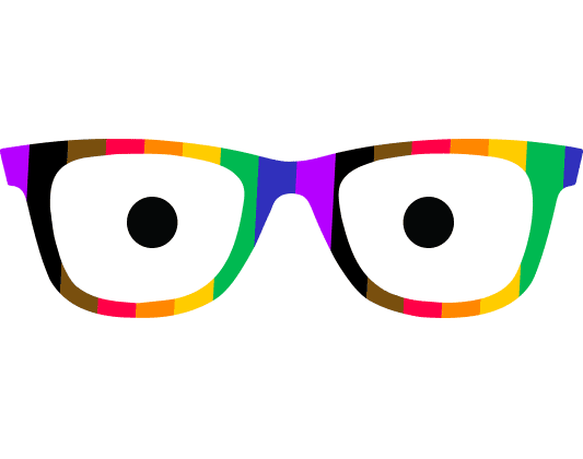 Happy Rainbow Sticker by EyeBuyDirect