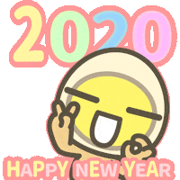 Happy New Year Egg Sticker by miluegg