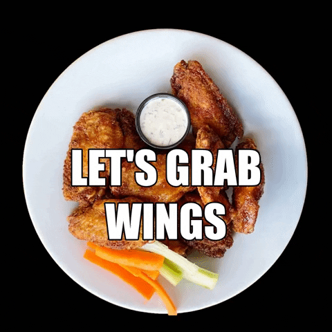 thewismerhouse giphygifmaker wings chicken wings thewiz GIF