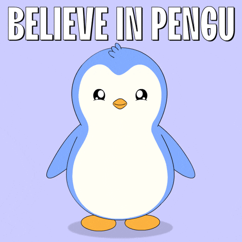 Penguin Believe GIF by Pudgy Penguins