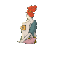 Vidsfelisilda girl sad coffee mood Sticker