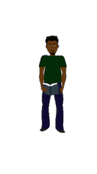 Confused Book Sticker by Animations by Nor