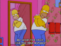 flexing homer simpson GIF