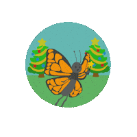 LioxFoundation butterfly kerst liox foundation liox Sticker