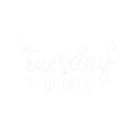 LadyBeeShop text white tuesday bling Sticker