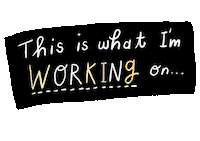 Work Create Sticker by Linzie Hunter