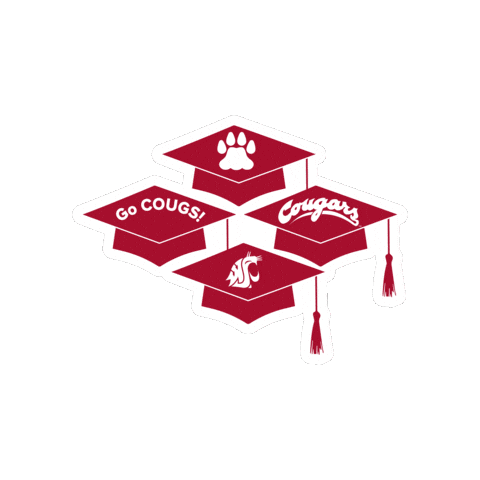 Washington State University Go Cougs Sticker by WSU Pullman