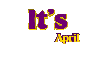 Its April Sticker by OpticalArtInc.