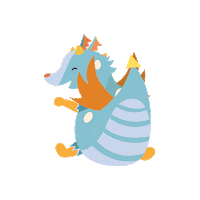 Baby Dragon Sticker by Dipongo