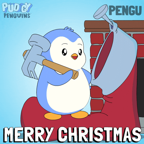 Merry Christmas GIF by Pudgy Penguins