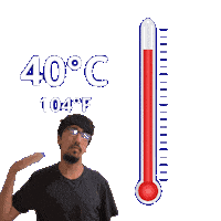 104 Degrees Fahrenheit Sticker