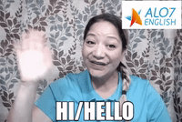 total physical response hello GIF by ALO7.com