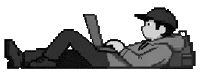 pillilab pixel art everton de boa andre pilli Sticker