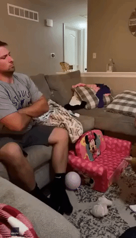 Little Girl Mimics Her Dad's Crossed-Arms Pose