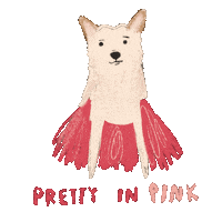 Pink Sticker by Andrea Caceres