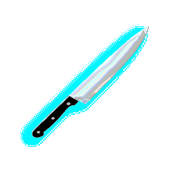 3D Knife Sticker