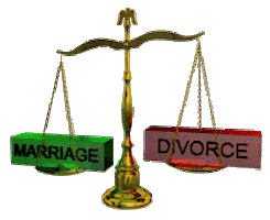 divorce scales STICKER