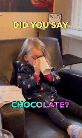 KaleiR chocolate toddler hot chocolate drinking chocolate GIF