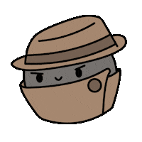 Detective Sneaking Sticker