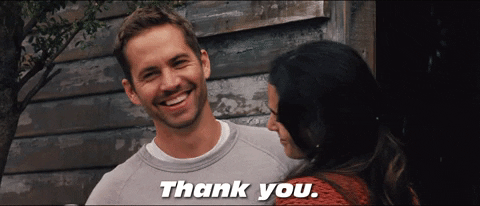 Fast And Furious Thank You GIF by The Fast Saga