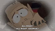 scared exclaiming GIF by South Park 