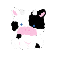 Cow Sticker by THE RECORDER FACTORY