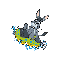 Donkey Mony Sticker by Monínec