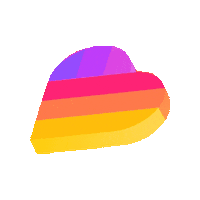 likeeofficialespanol corazon arcoiris likee likeeapp Sticker
