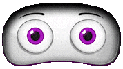 YOTELPorto eyes wink robot purple Sticker