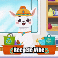 Recycling Trending Topics GIF by Llamaozi
