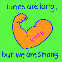 We Are Strong Election Day GIF by INTO ACTION