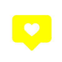 altbank heart instagram like yellow Sticker