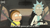 Driving Freak Out GIF by Adult Swim