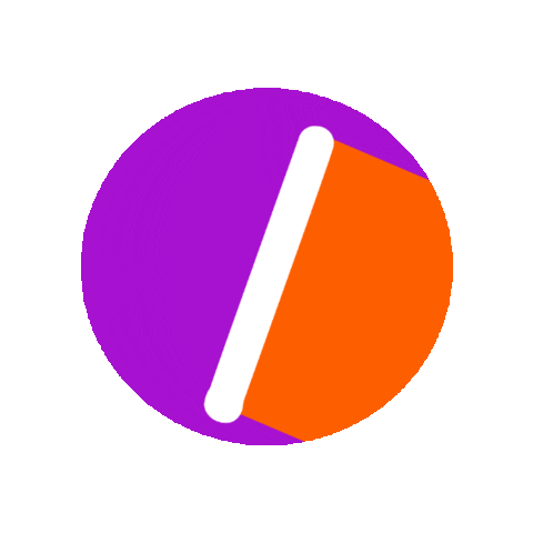 Orange Abc Sticker