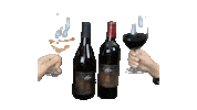 LeahVanDale wine drinks happy hour red wine Sticker