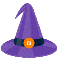 mmsitalia halloween scary hat witch Sticker